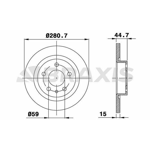 Fren Diski Ön Havalı Alfa 147 / 156 1.6 / 1.8 / 1.9