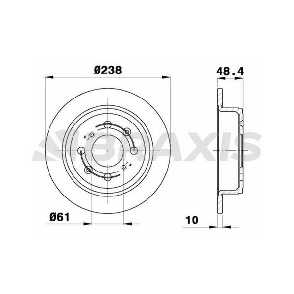 Fren Diski Arka Duz Honda Accord 86-89 Cıvıc 88-95 Crx 90-94 Prelude 87-90 Rover 200 90-00 (239X4)