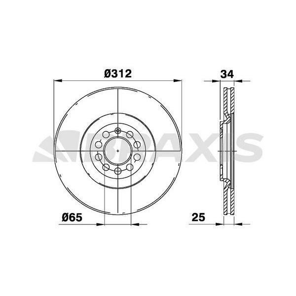 Fren Diski Ön Havalı Toledo Iı 1.9Tdı 10.00