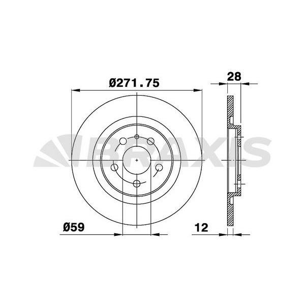 Fren Diski Arka P807 C8 2.0 / 2.0Hdı / 2.2 / 2.2 Hdı / 3.0 02>