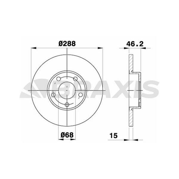 Fren Diski Ön Audi 100 91 94 A4 1.8 20V 1.9 Tdı