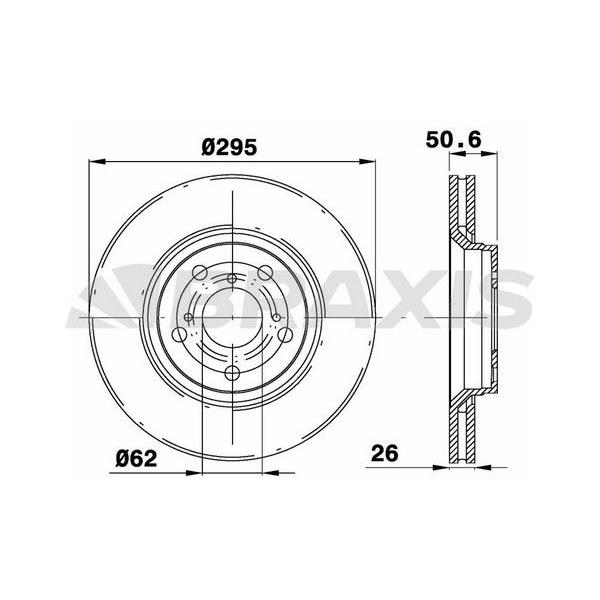 Fren Diski Ön Havalı Toyota Avensis 2009-> Verso 2010-> (295X5)