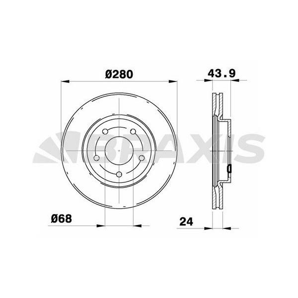 Fren Diski Ön Havalı Nissan Juke 1.5 Dcı 1.6 10-> Pulsar 14-> (280X5)