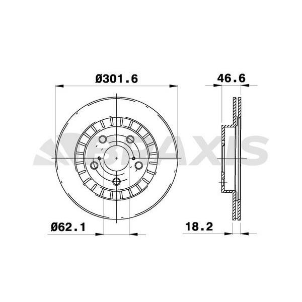 Fren Diski Arka Havalı Rav 4 96>00 302X5