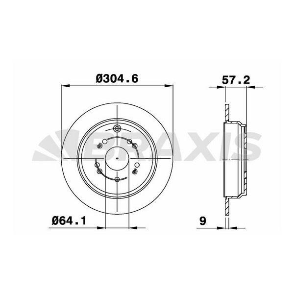 Fren Diski Arka Düz Honda Crv 2007> (293X5)
