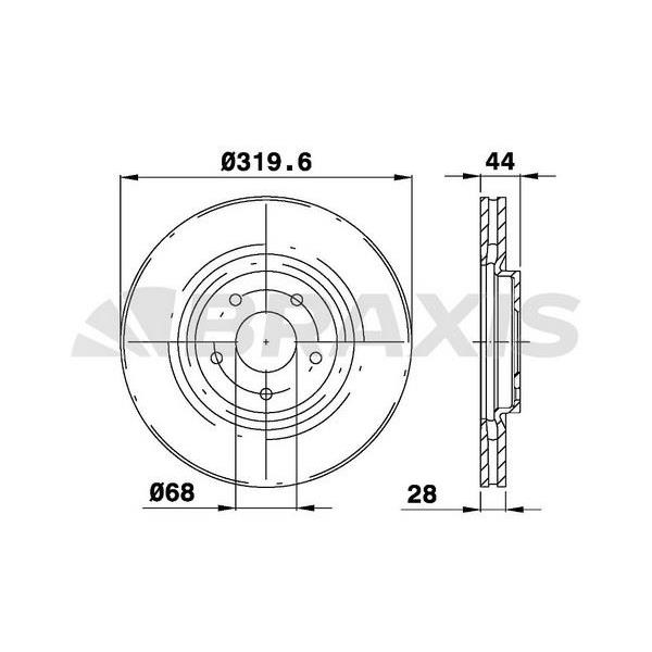 Fren Diski Ön Havalı Nissan Juke 2014-> Qashqai 2007-2013 Renault Koleos 2008-> (320X5)