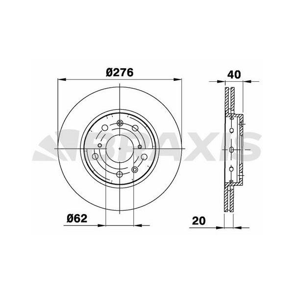Fren Diski Ön Havalı Swift Iıı 05>12 276X5
