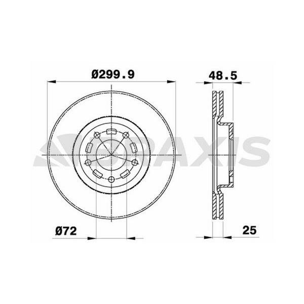 Fren Diski Ön Havalı Mazda 3 03>09 Mazda 5 05> 300X5