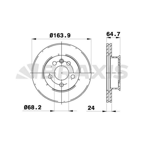 Fren Diski Ön Havalı Transporter T4 1.8 / 1.9D / Td / Tdı / 2.0 / 2.4D / 2.5 / 2.5Tdı / 2.8 90>96