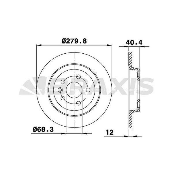 Fren Diski Arka Transporter T4 2.4 / 2.5 96>03
