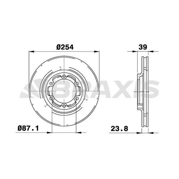 Fren Diski Ön Havalı L200 4X4 00>05 255X6