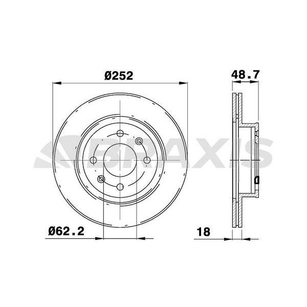 Fren Diski Ön Havalı I10 Picanto 1.1 Crdi 05>