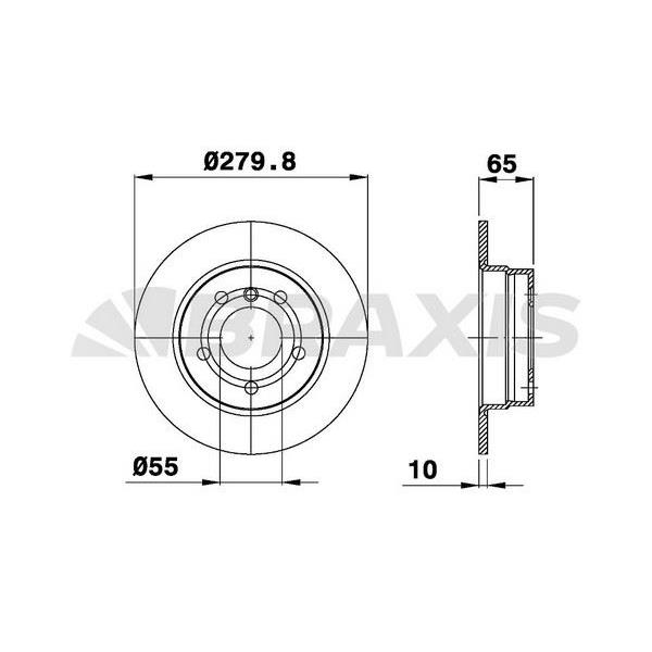 Fren Diski Arka Bmw 1 Serısı E81 116I 116D 07 11 E87 116I 116D 03>11