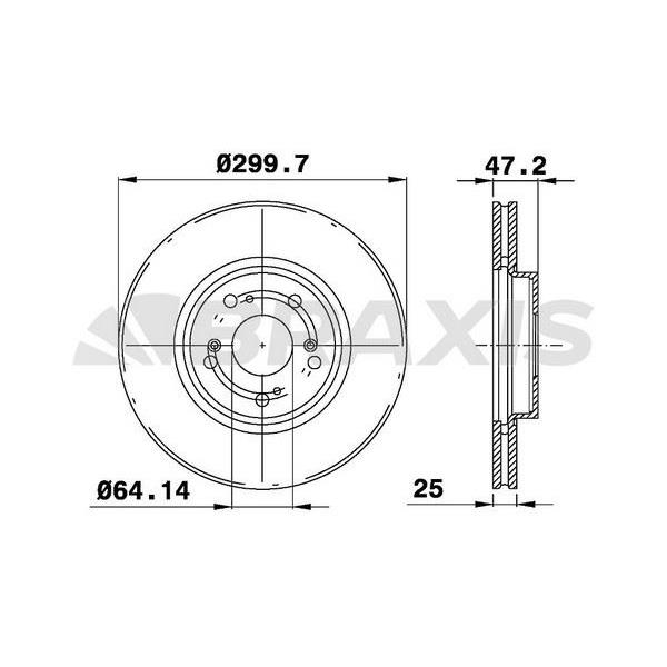 Fren Diski Ön Havalı Honda Accord Vııı 202 Cdtı 204 03-08 (300X5)