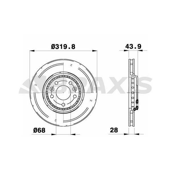 Fren Diski Ön Renault Laguna Iıı 08>15 Grand Scenıc Iıı 09> Talisman 15> Megane Iv 15> 1.6 Dcı 2.0 Dcı
