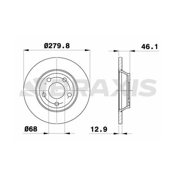 Fren Diski Ön A4 1.6 / 1.9Tdı A4 Avant 1.6 / 1.8 20V / 1.9Tdı 95