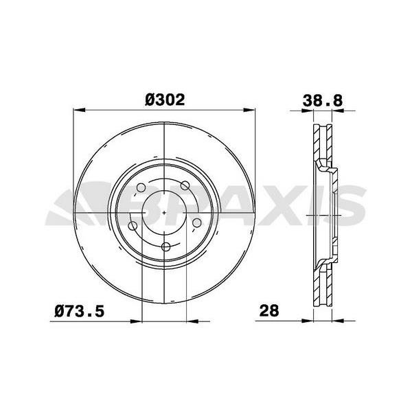 On Fren Diski Chrysler Grand VoYağer Iıı VoYağer Iv