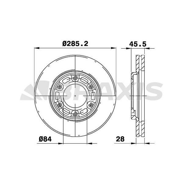 Fren Diski Ön Toyota Hıace 2.4D 2.4I 2.7I