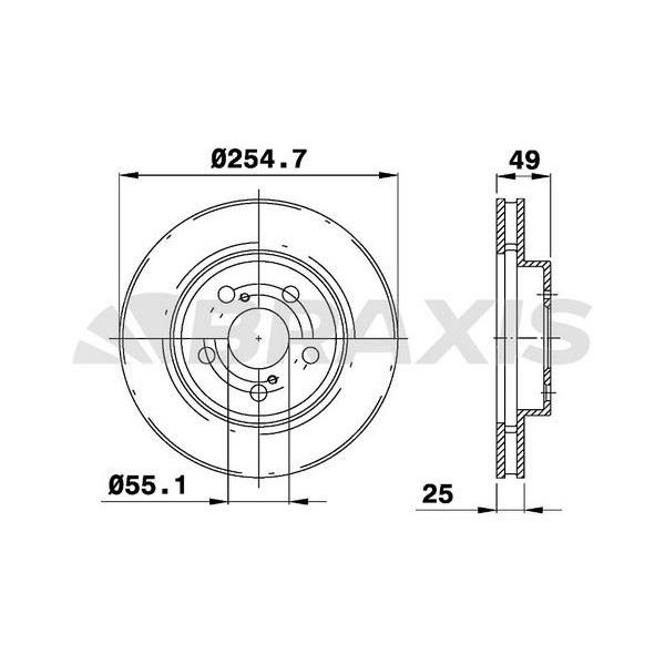 Fren Diski Ön Toyota Prıus 1.8Vvt I
