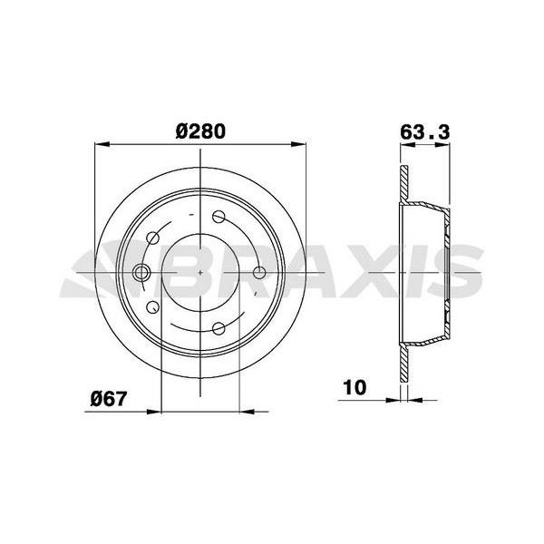 Fren Diski Arka V-Class 638/2 96>03 Vıto 638 96>03