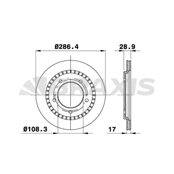 Fren Diski Ön Havalı Grand Vitara 98>05 286X5