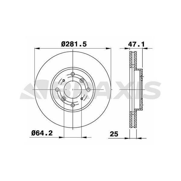 Fren Diski Ön Havalı Accord Vıı 98>02 282X4