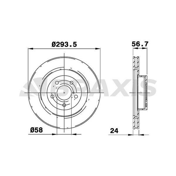 Fren Diski Ön Havalı Forester 04>10 Impreza 04>11 Legacy 09>11 Outback 03>11 294×5