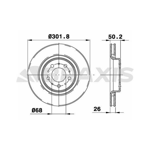 Fren Diski Ön Havalı V70 I 2.4T / 2.4 97 00