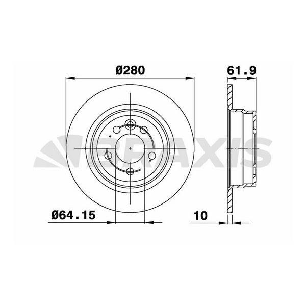 Fren Diski Arka Rover 75 2.0 Cdt 1.8 2.5 V6 99=> Mg Zt 190 01=>