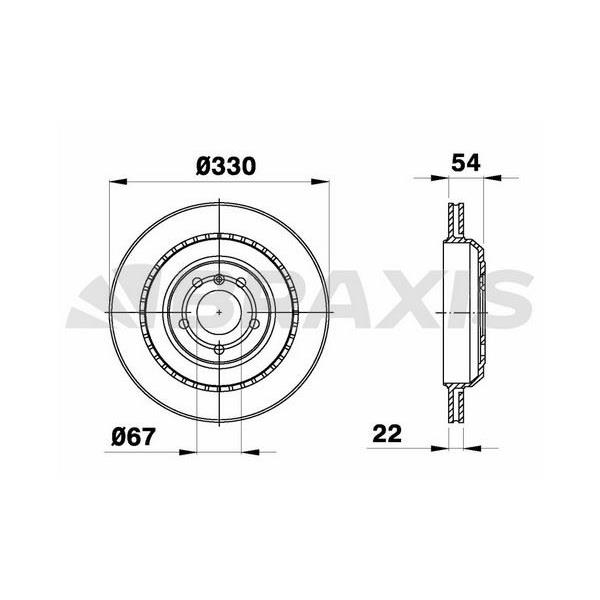 Fren Diski Arka 4-Matic X164 06>12 W251 07>14 W164 05>11