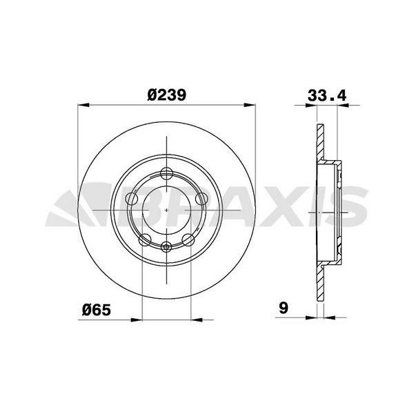 Fren Diski Arka Bora 99>05 Golf Iv 98>06 A3 97>03 Octavıa 97>11