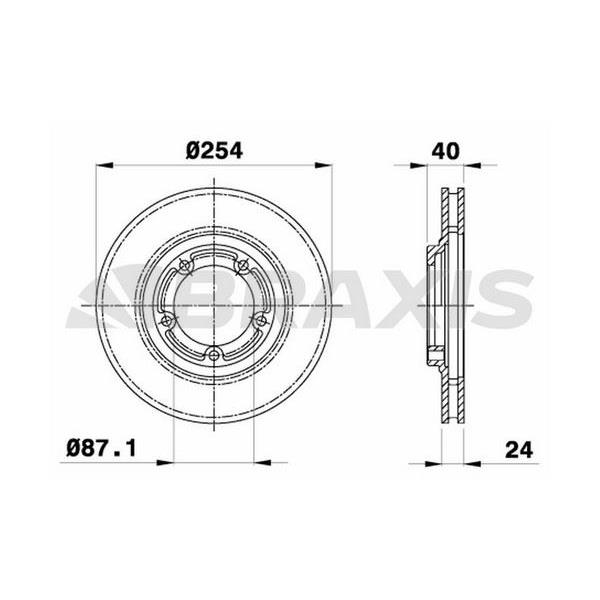 Fren Diski Ön Havalı Hyundai Starex 2.5 Tcı 97-02