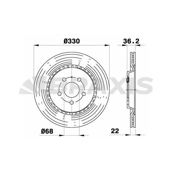 Fren Diski Arka Audi A4 A5 A6 A7 A8 Q5 Porsche Macan 08>