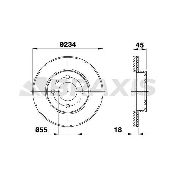 Fren Diski Ön Havalı 121 1.3 16V 1.5 (91 97) 323 1.4 1.4I 1.6 1.6 16V 1.6I 1.7D 1.9I 16V (89 9