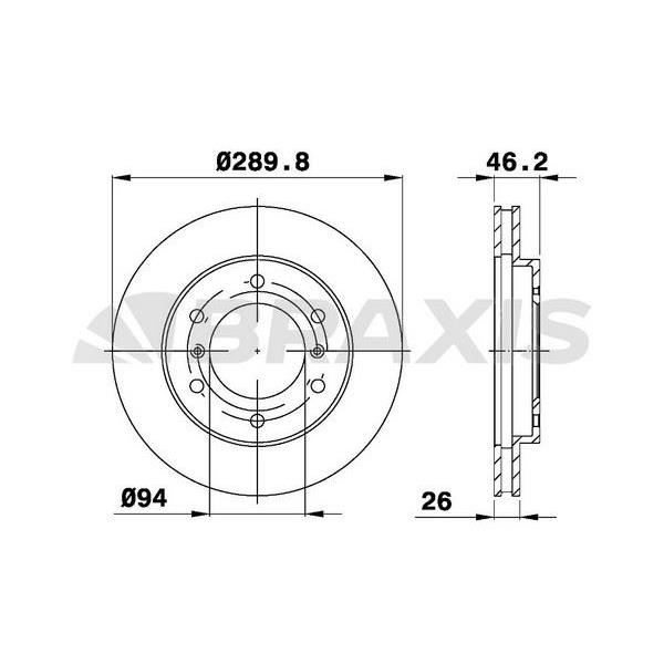 Fren Diski Ön Havalı Pajero Classıc 2.5 Td 02 3.2 Dı D 4Wd 05 Pajero Iıı V60 V70 3.0 / 3.2 Dı