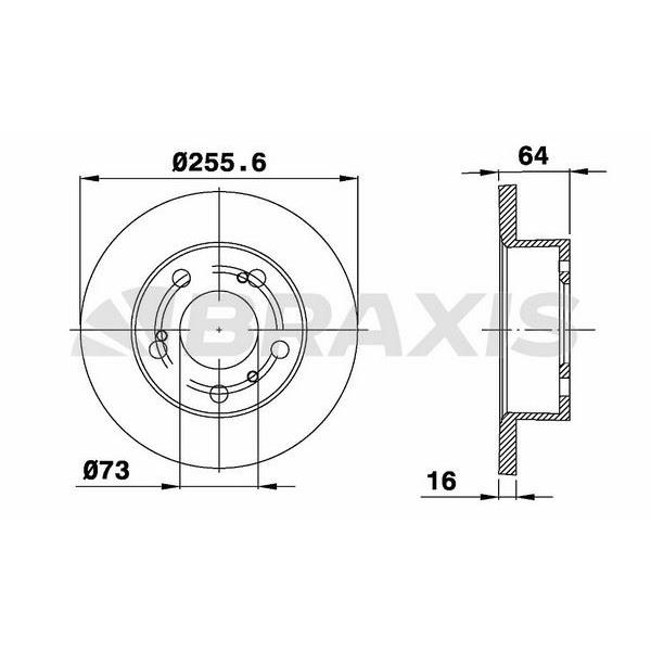 Fren Diski Ön Fiat Ducato J5 C25 Talento 2.0 1.9Td 80>95