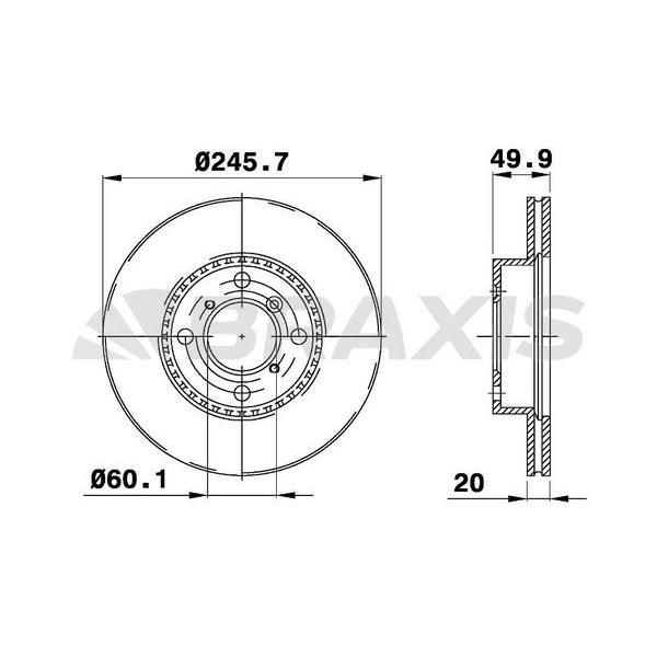 Fren Diski Ön Havalı Suzuki Baleno 1.8I Gt 1.9Td (96 02) Lıana Lıana Sw 1.3 1.4DDış 1.6 1.6 4Wd