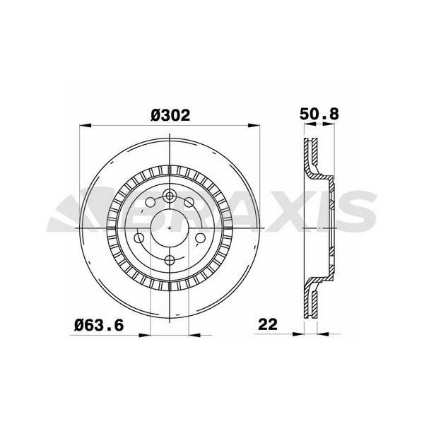 Fren Diski Arka Volvo Xc60 08=>