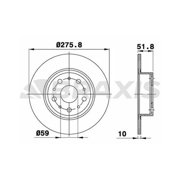 Fren Diski Arka Alfa 166 2.4Jtd 3.0I