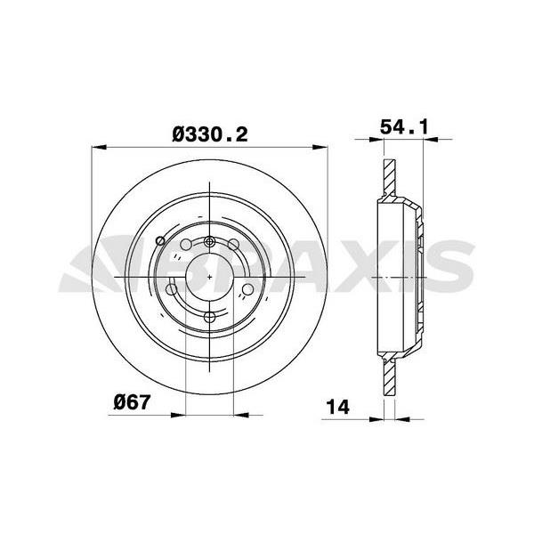 Fren Diski Arka W164 05>11 W251 06>12