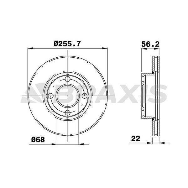 Fren Diski Ön Audi 80 Coupe CabRiolet 2.0E