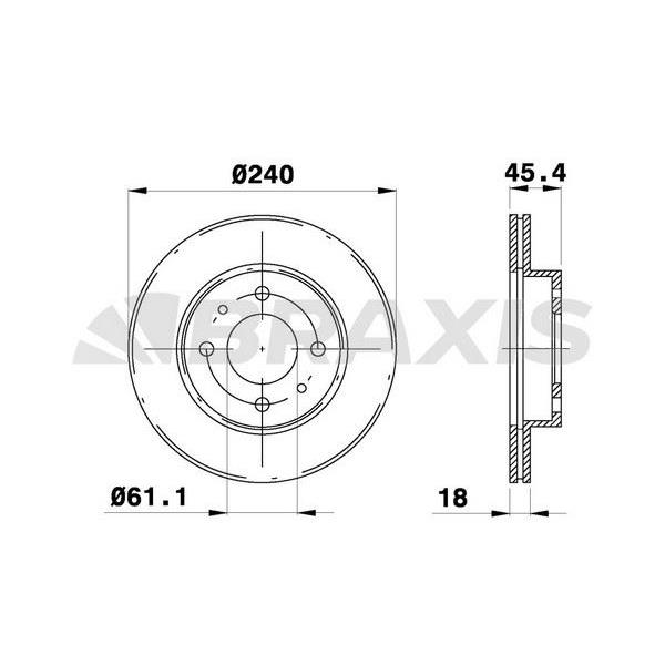 Fren Diski Ön Havalı Sunny Iı 1.4 1.6I B13 90>96 240X4