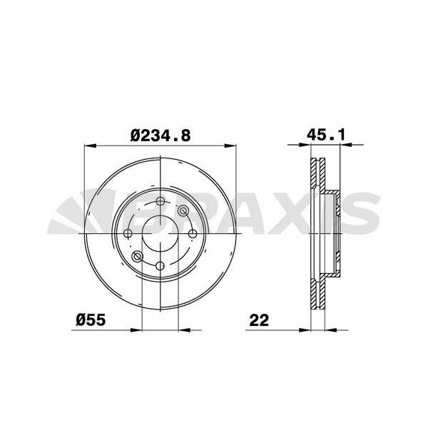 Fren Diski Ön Havalı Kia Rio 1.3 1.5 00 05