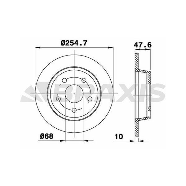Fren Diski Arka A6 1.8T / 2.5Tdı / 2.7T 2.5Tdı / 2.7T 97>04