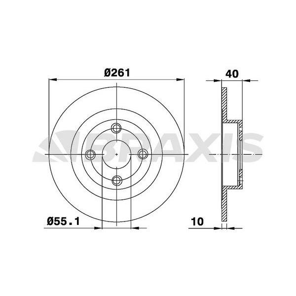Fren Diski Arka 323 S Vı Bj 1.4 16V / 1.4 / 16 09 / 98 10 / 03 323 F Vı Bj 1.4 / 1.6 / 2.0 Td / 2.0 / 1.4 16V