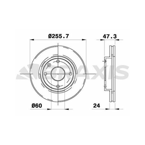On Fren Diski Havalı 4 Bıjon 256Mm Lacettı 05>