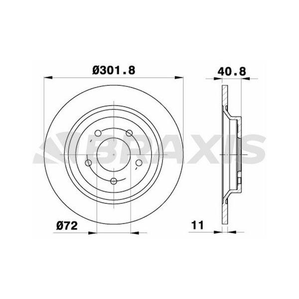Fren Diski Arka Mazda 5 Cr19 1.8 / 2.0 / 2.0Cd 05 16 Jant