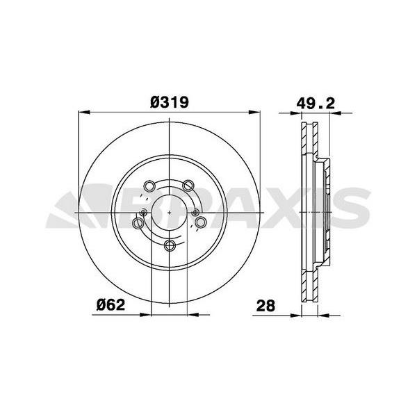 Fren Diski Ön Lexus Rx 300 Rx 400H 3.0I