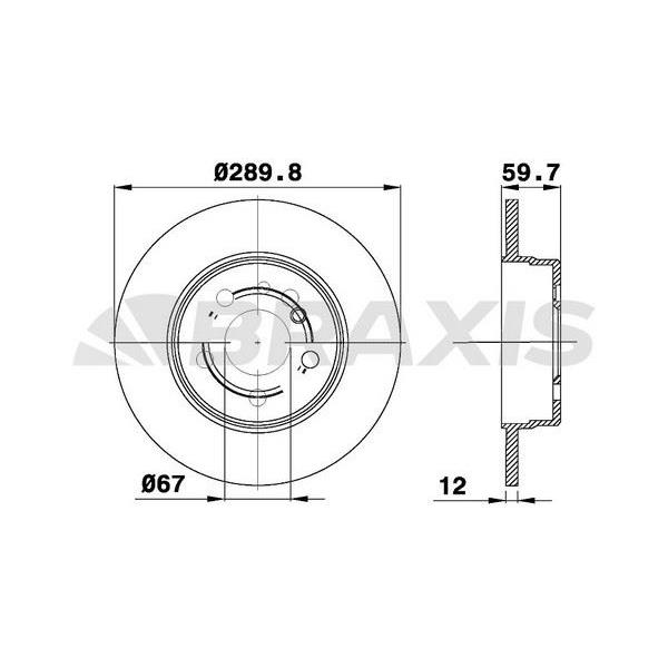 Fren Diski Arka S-Class W140 91>98