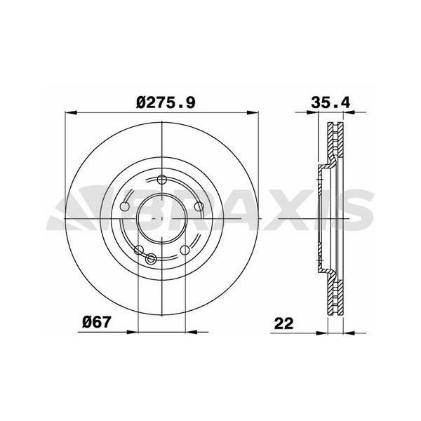 Fren Diski Ön A-Class W168 01>04